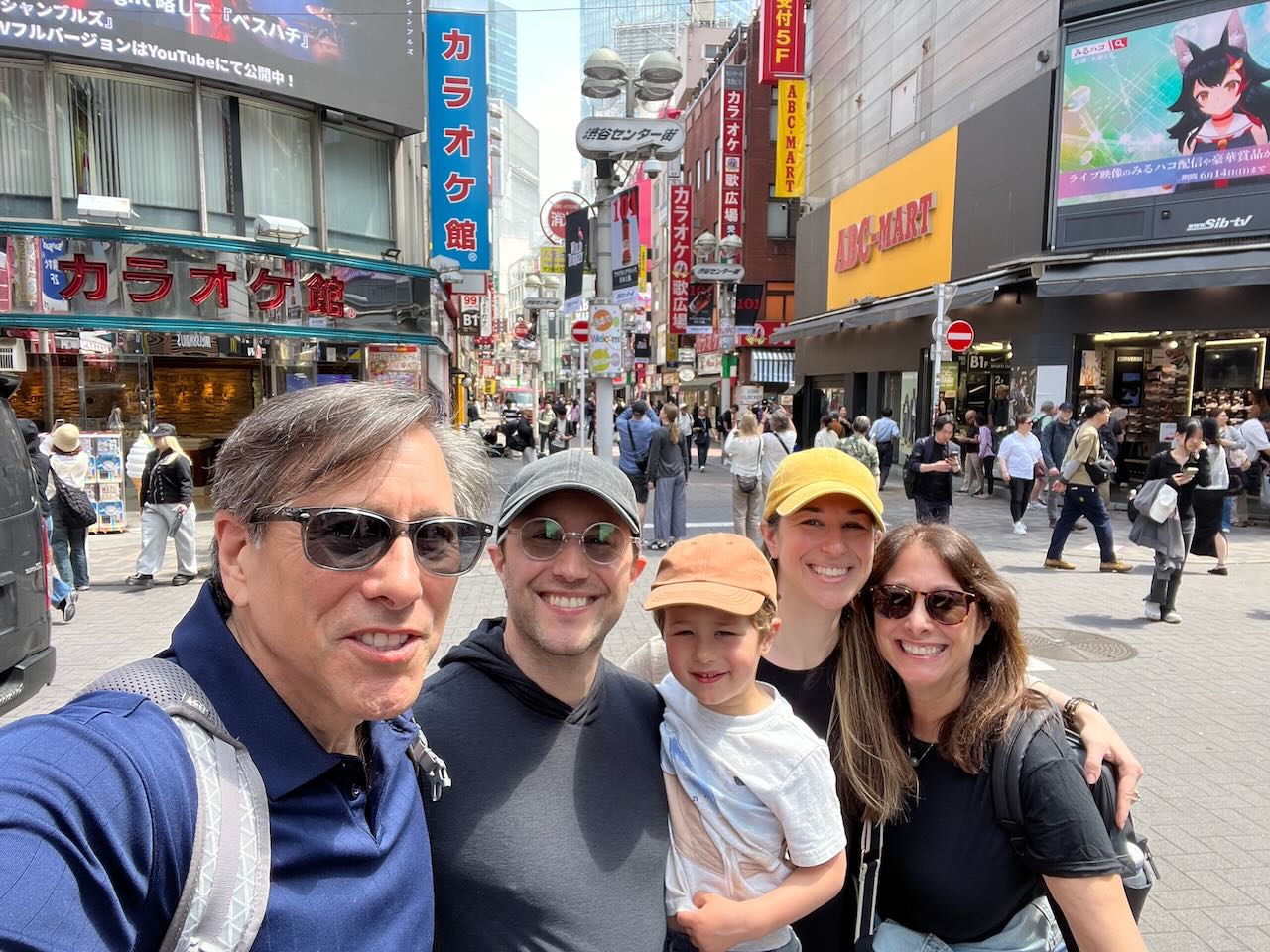 Exploring Shibuya with the family